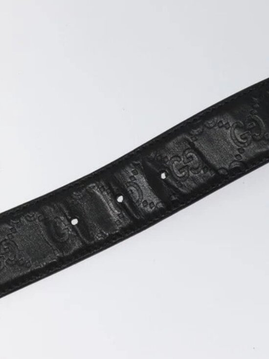 GUCCI GG Canvas Guccissima Belt Leather 40.2\